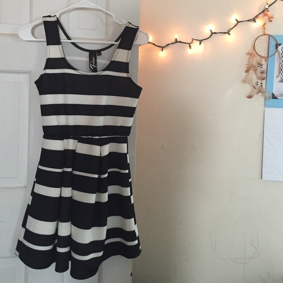 Black and white dress