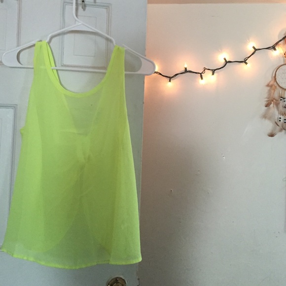 Neon yellow tank