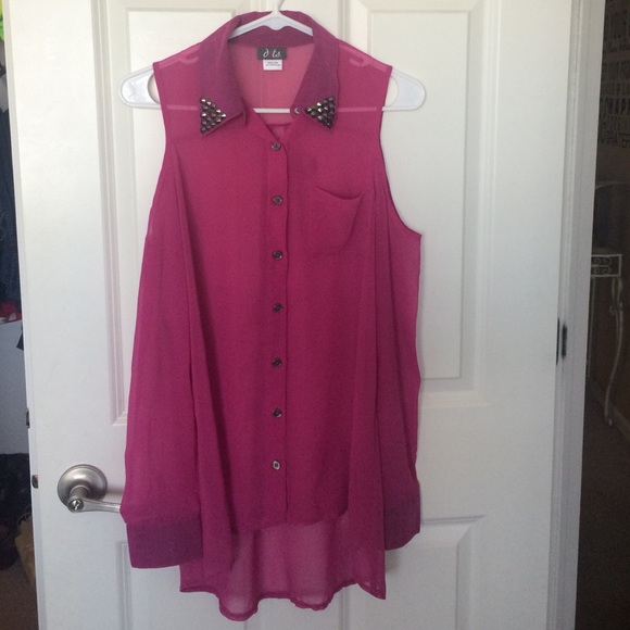 Long sleeve sheer top