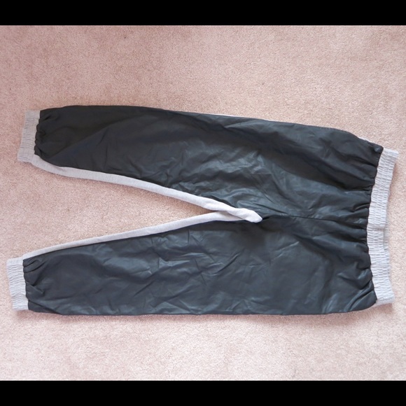 Sparkle & Fade Vegan Leather Front Joggers