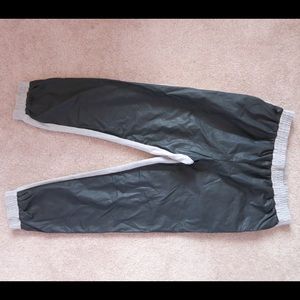 Sparkle & Fade Vegan Leather Front Joggers