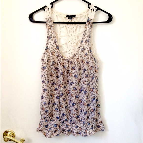 Cute floral boho top