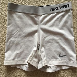 White Nike spandex