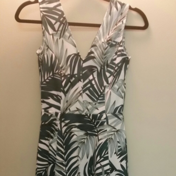 Tropical print dress
