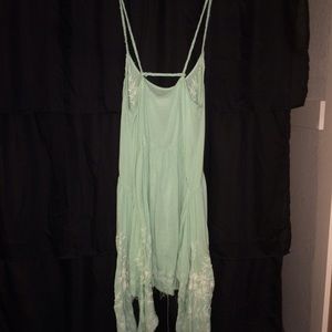 SOLD Free people flowing green dress