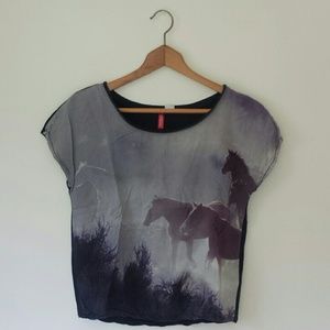 Horse Print Tee