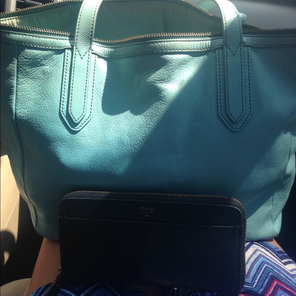 Blue Sydney Fossil Purse