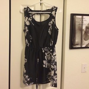 Sheer black and white tunic/dress