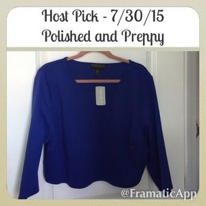 Blue Crop Top- Size 3X