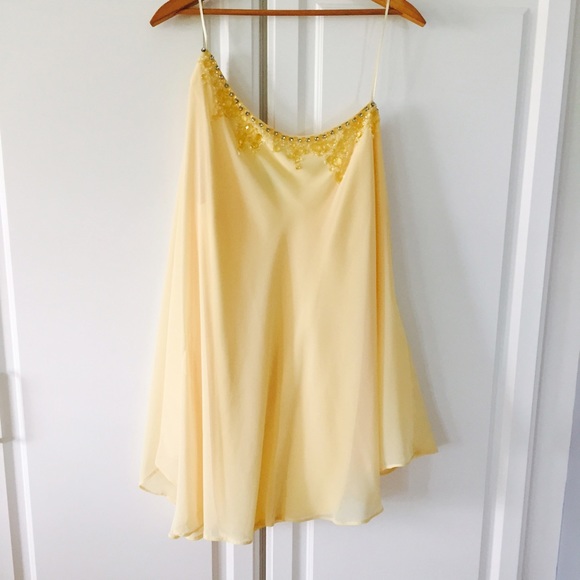 Yellow One Shoulder Dress