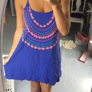 Blue Tribal Dress