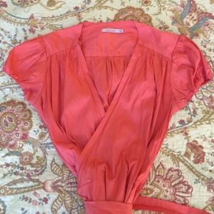 Calypso silk wrap dress