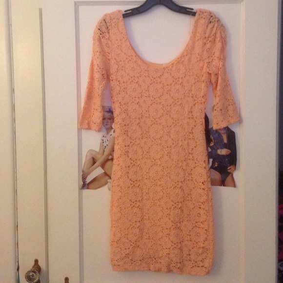 Peach dress