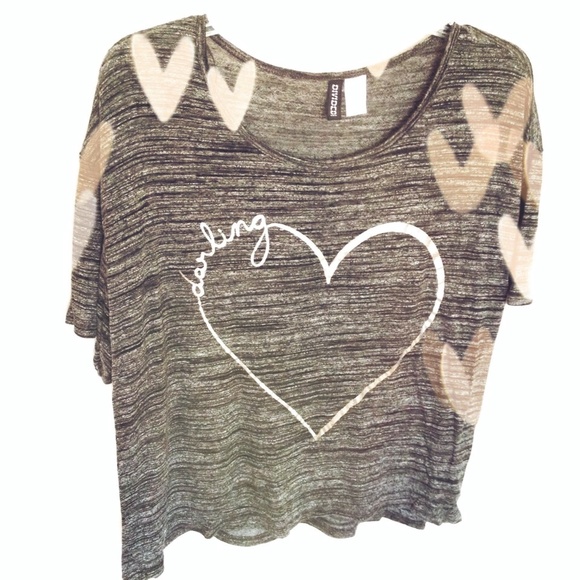 ❕Metallic Graphic Gray T❕