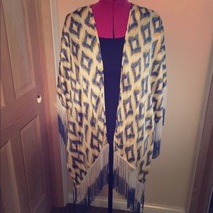 Fringe kimono top
