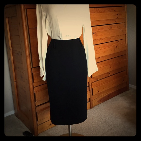 Black pencil skirt