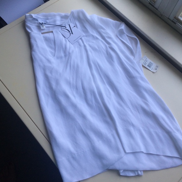 Diane Von Furstenberg pure white swim cover up - Picture 2 of 4