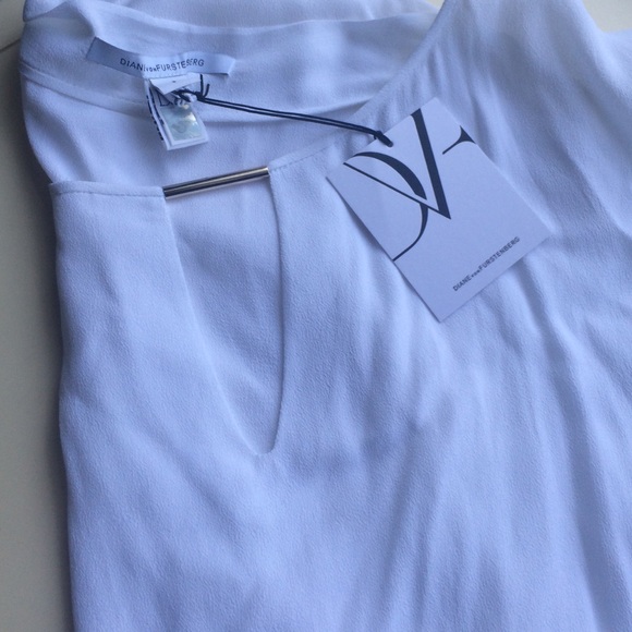 Diane Von Furstenberg pure white swim cover up - Picture 3 of 4