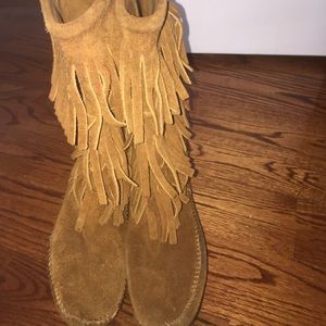 3 Layer Fringe Minnetonka Moccasin Boots
