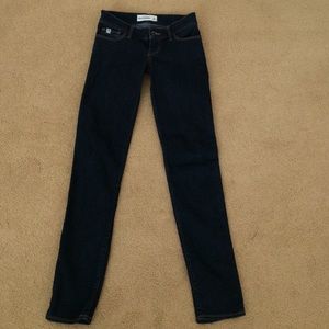 Abercrombie dark wash skinny jeans
