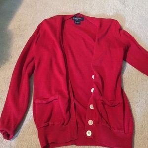 Older red Ralph Lauren sweater
