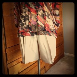 Chicos silk shorts