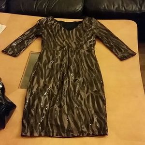 Black Sequin Dress