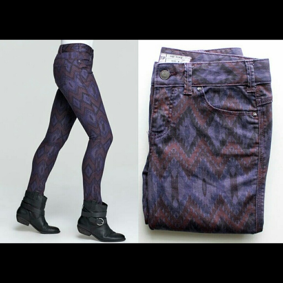 Free People ikat skinny jeans