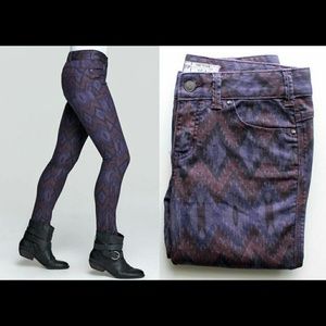 Free People ikat skinny jeans
