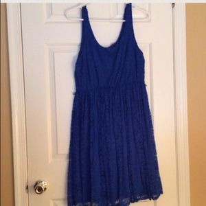 Blue lace dress