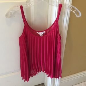 Bcbgeneration pink pleated tank