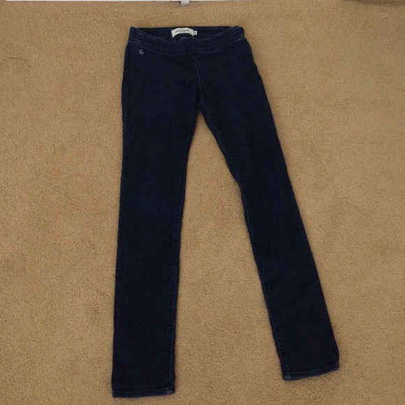 Abercrombie dark wash jeggins