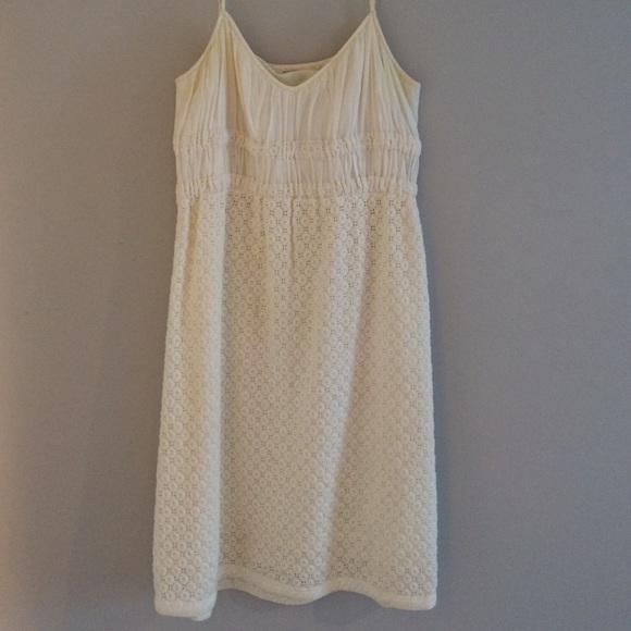 Max studio white eyelet dress