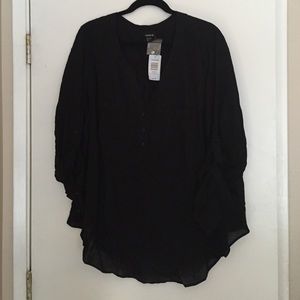 Black flowing shirt