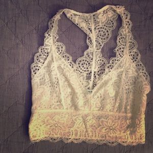 Urban outfitters cream lace bralette