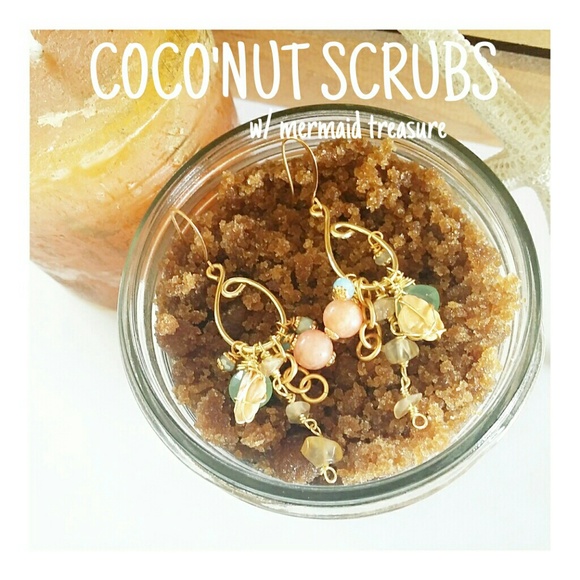 handmade Jewelry - COCO'NUT SCRUBS w / mermaid treasure