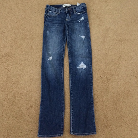 Abercrombie medium was distressed jeans