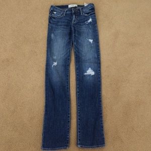 Abercrombie medium was distressed jeans