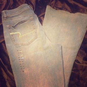 American Eagle Jeans, Hi-Rise Artist Flare Jeans