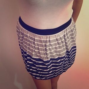 High Waisted Striped Skirt