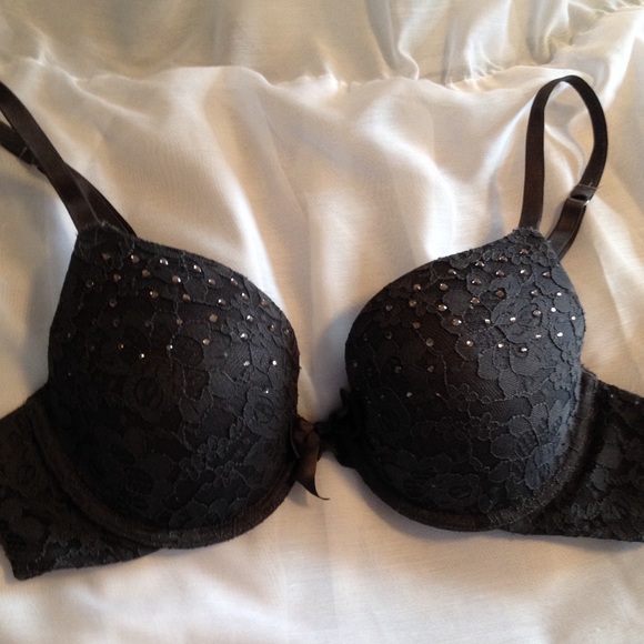 Aerie dark grey lace bra