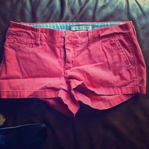 Abercrombie and Fitch red/pinkish shorts