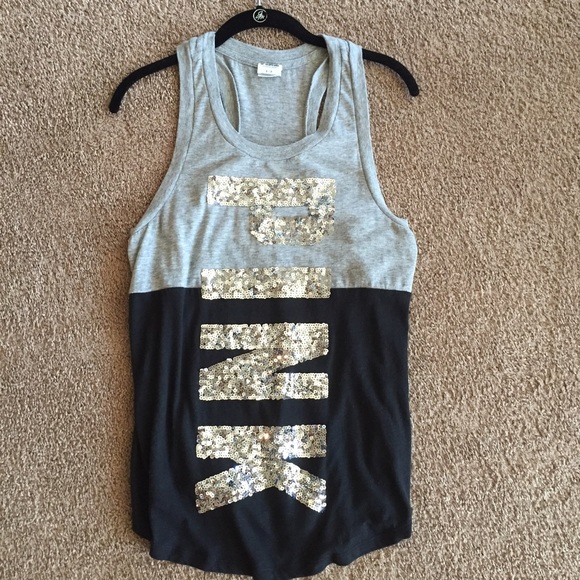 Victoria's Secret PINK bling sequin tank