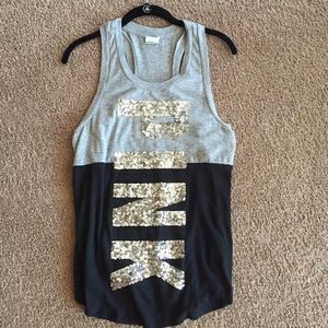 Victoria's Secret PINK bling sequin tank