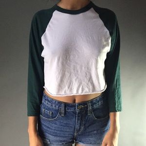 3/4 sleeve AA crop
