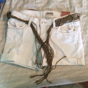 Brand new white shorts