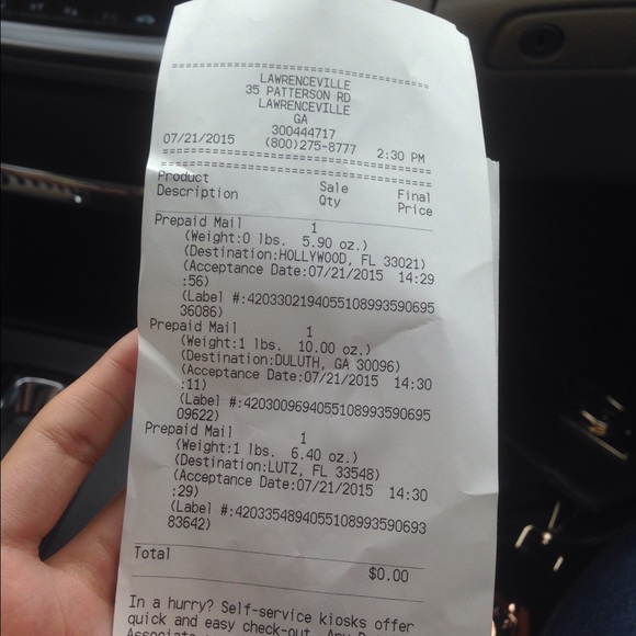 Dropped off the packages this afternoon! :)