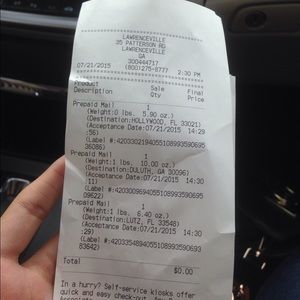 Dropped off the packages this afternoon! :)