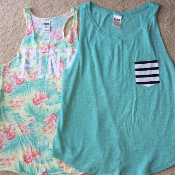 BUNDLE 2 Victoria's Secret PINK tanks