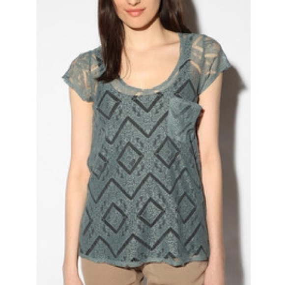 Urban outfitters lace top in NAVY